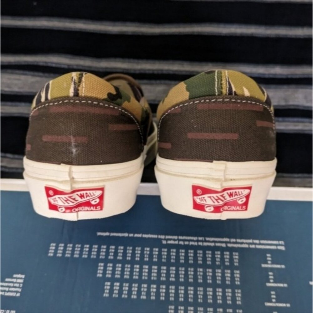 Vans OG Slip On LX Women 8 Canvas Mixed Camo Brown VNOA3AV7VYT 012026 - Picture 10 of 11